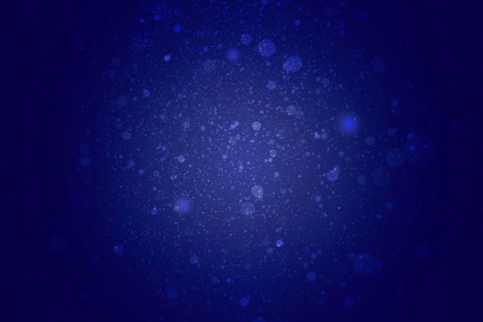 Abstract blue particles and bokeh 4K