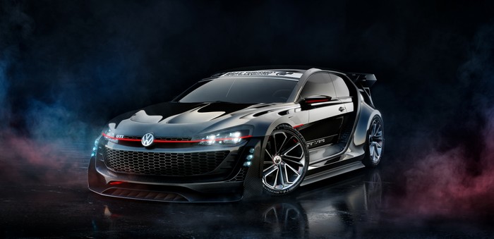 Volkswagen GTI concept car with racing modifications