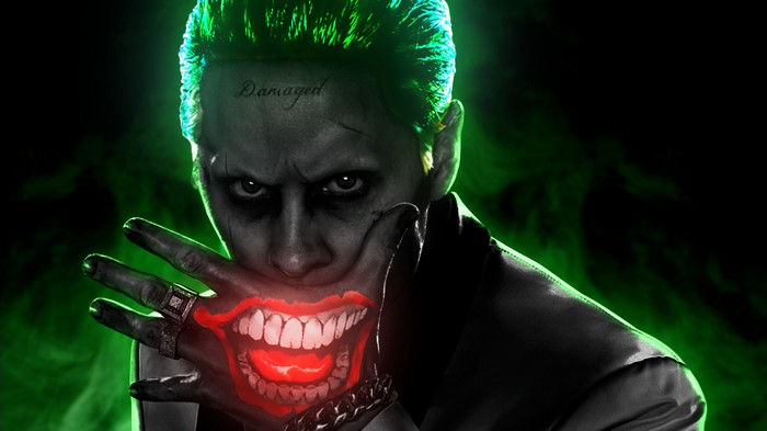 Joker with Glowing Mouth 4K Digital Art