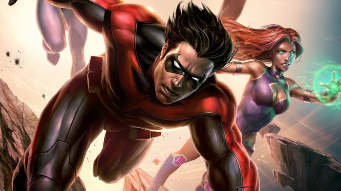 Nightwing and Starfire from Teen Titans