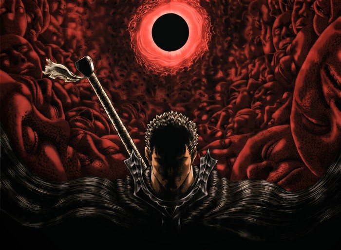 Guts and the Eclipse from Berserk