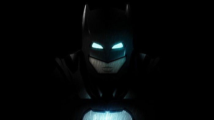 Batman in the rain digital art