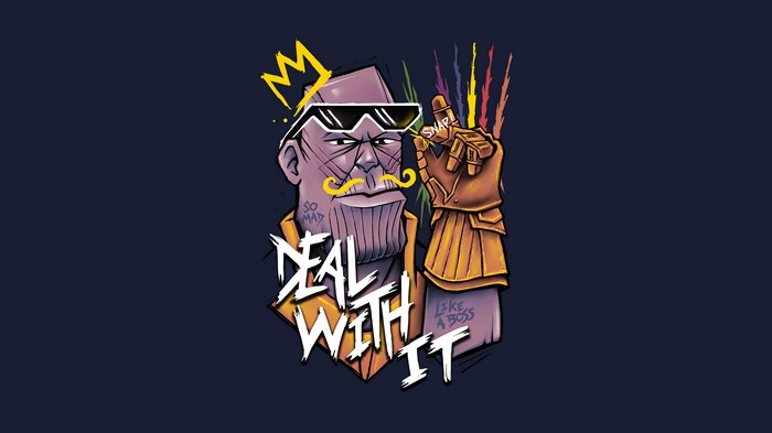 Thanos Deal With It Artwork