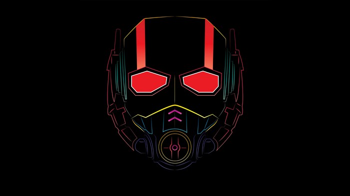 Ant-Man minimalist helmet artwork