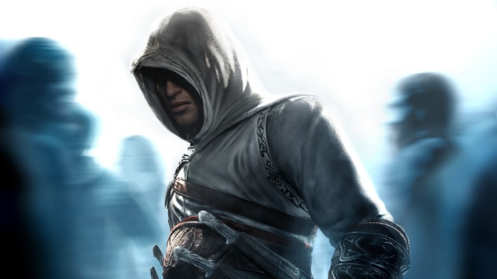 Assassin's Creed character in a hood