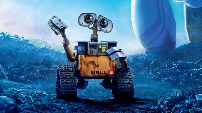 WALL-E Robot in a Trash Landscape