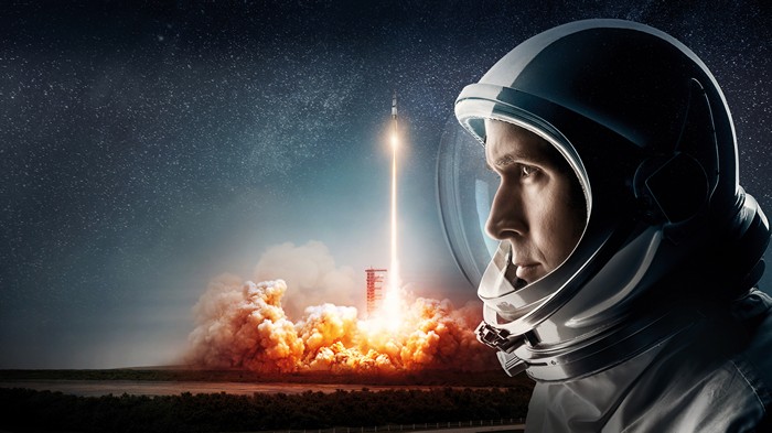First Man: Ryan Gosling watches rocket launch