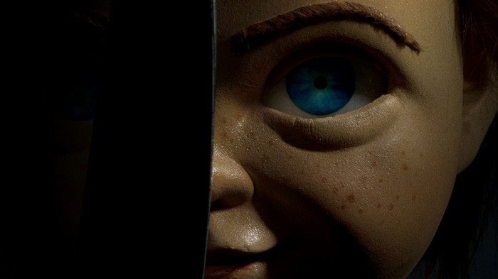 Chucky doll's face in 4K