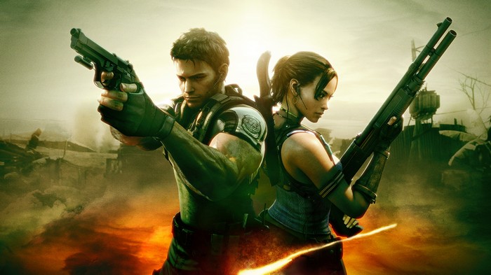 Chris and Sheva from Resident Evil 5 4K