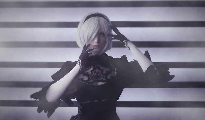 Cosplay of 2B from Nier Automata