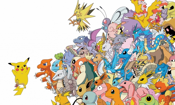 Classic Pokémon Gathering Featuring Iconic Characters