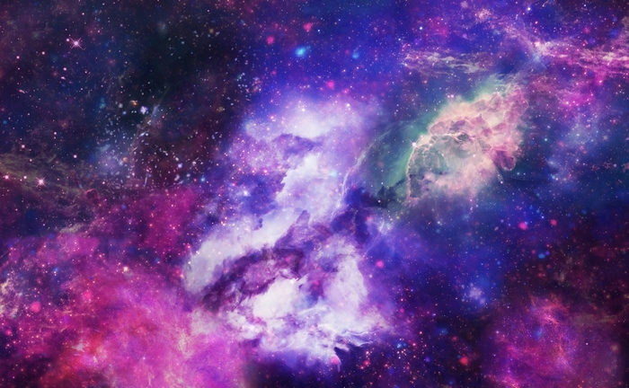 Vibrant Nebula and Stars in Deep Space