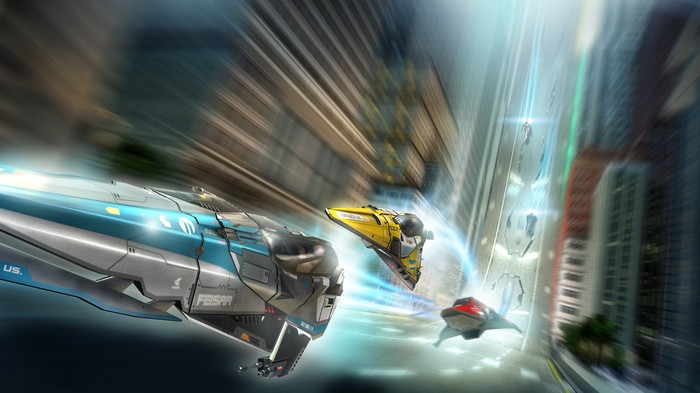 Futuristic racing game 4K