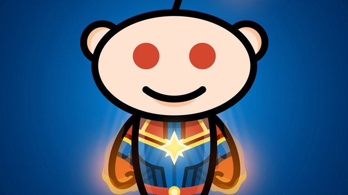 Reddit Snoo as Captain Marvel 4K