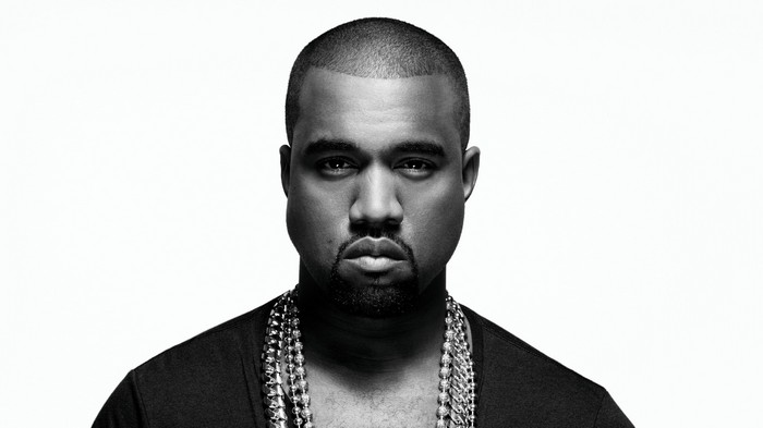 Kanye West in Monochrome Portrait