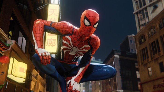 Spider-Man PS4 Action in Night City 4K