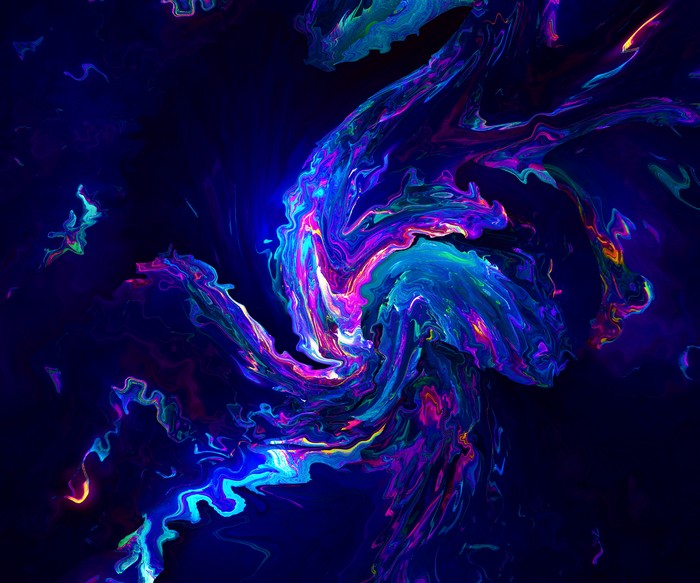 Abstract digital art with vibrant colors