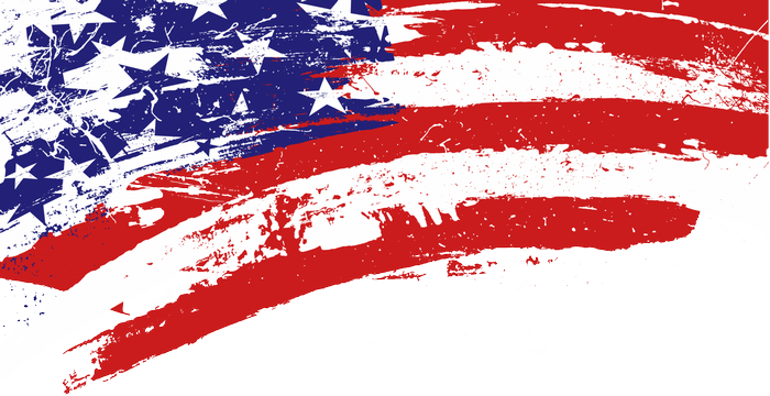 Distressed American Flag Grunge Background