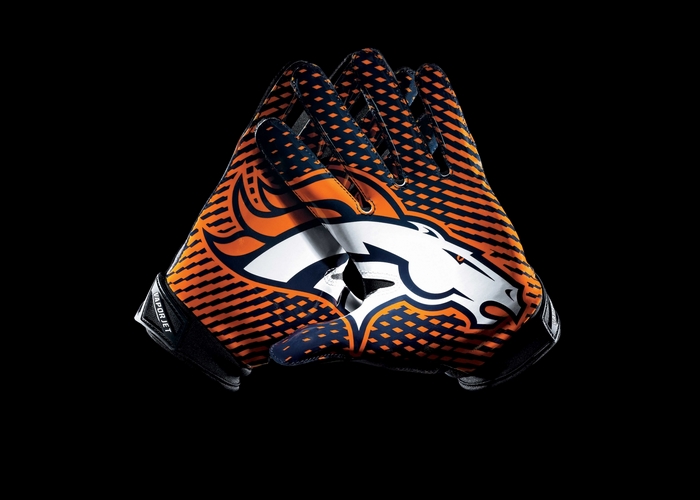 Denver Broncos Vapor Jet Football Gloves