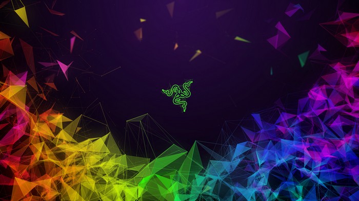 4K Abstract Colorful Geometric Razer Design