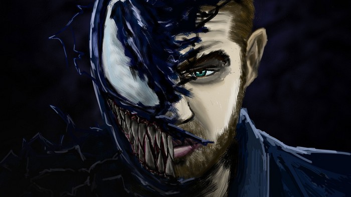 Venom and Eddie Brock digital art