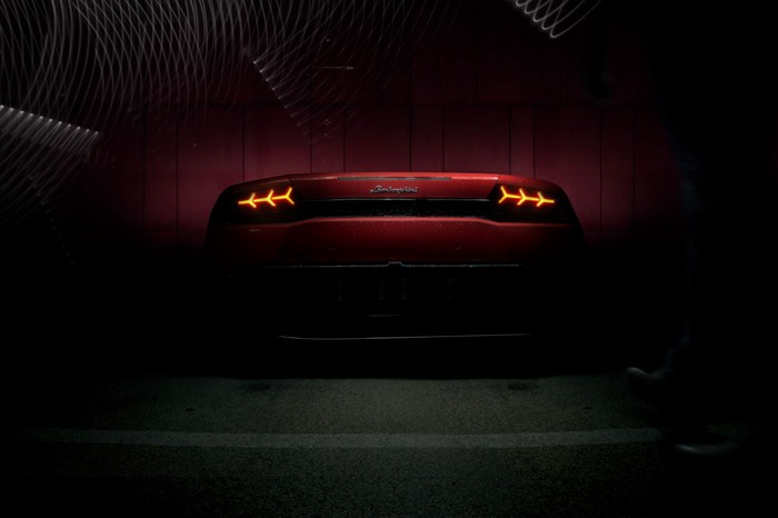 Lamborghini Huracan rear lights
