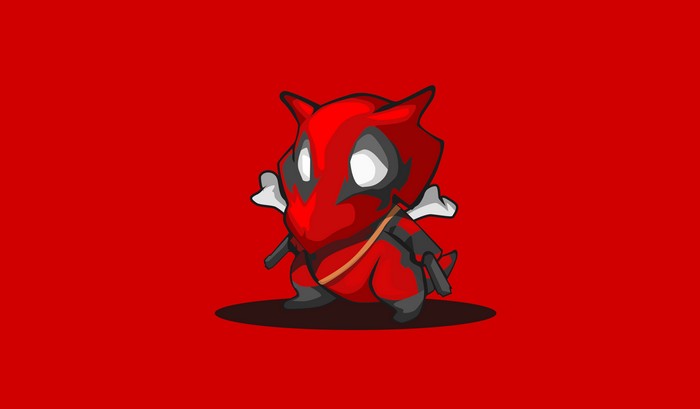 Chibi Deadpool Pokemon Art