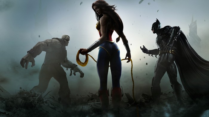 Wonder Woman, Batman, and Solomon Grundy in Injustice