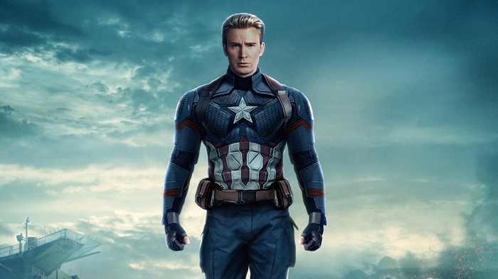 Captain America in his costume