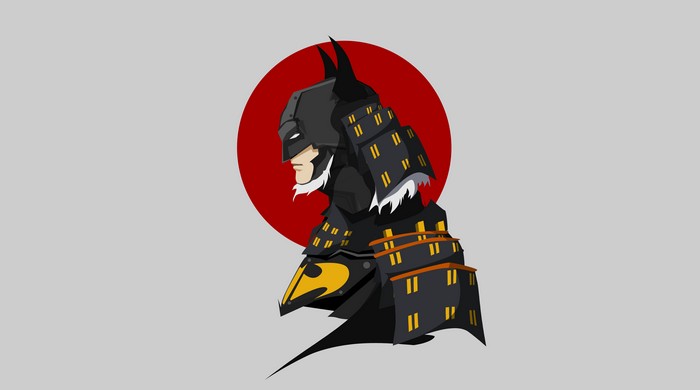Minimalist Samurai Batman 4K