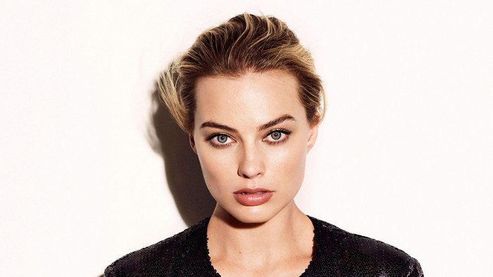 Margot Robbie posing for a photoshoot