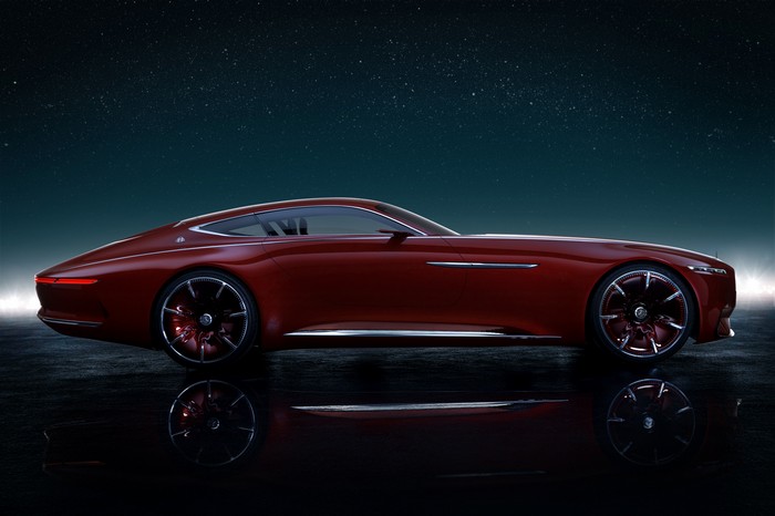 Red Mercedes-Maybach Vision 6 Concept Car