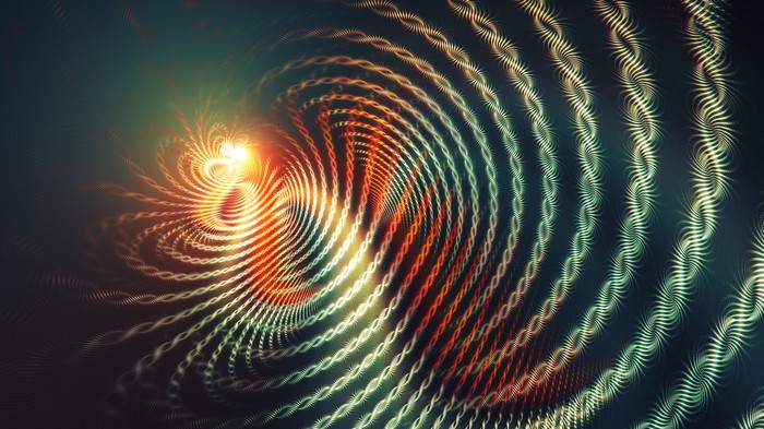 Abstract fractal artwork with swirling patterns