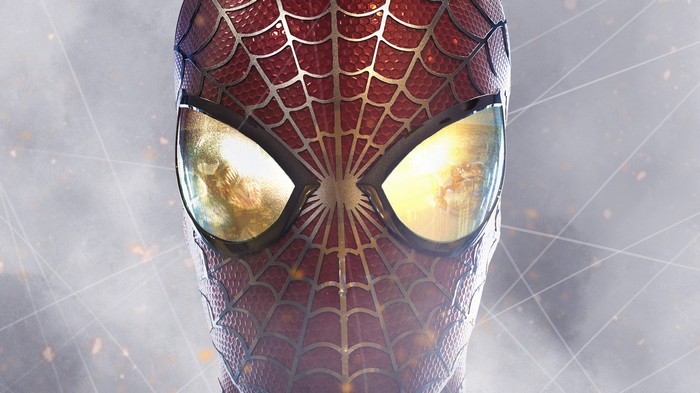 Spiderman's Mask Close-up