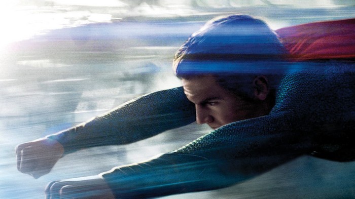 Superman flying fast in Man of Steel 4K