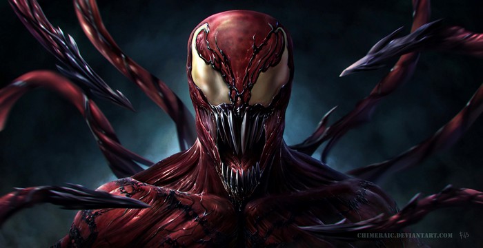 Carnage Supervillain with Menacing Tentacles