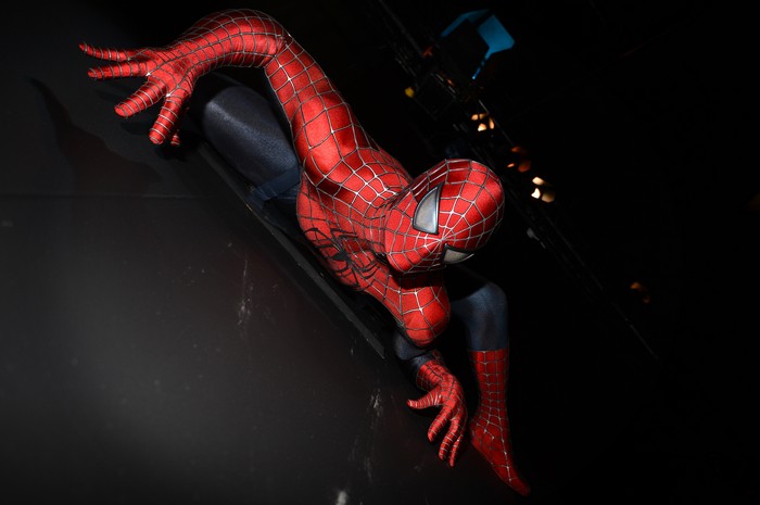 Spiderman in a dark setting