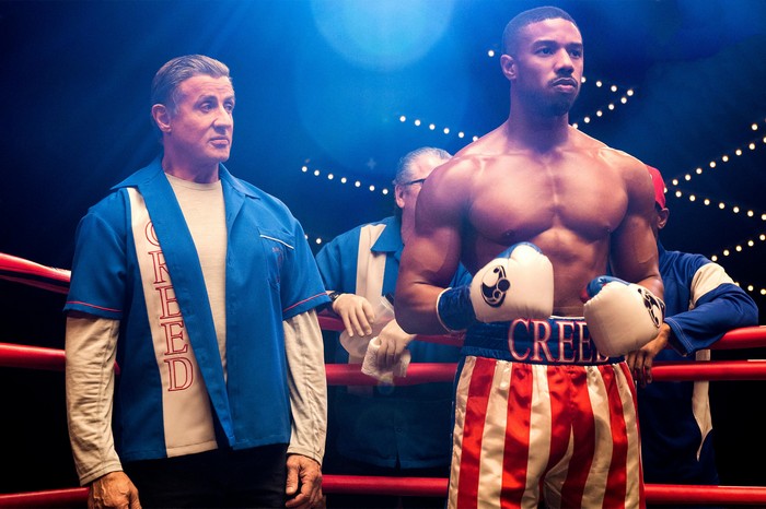 Sylvester Stallone and Michael B. Jordan in Creed II