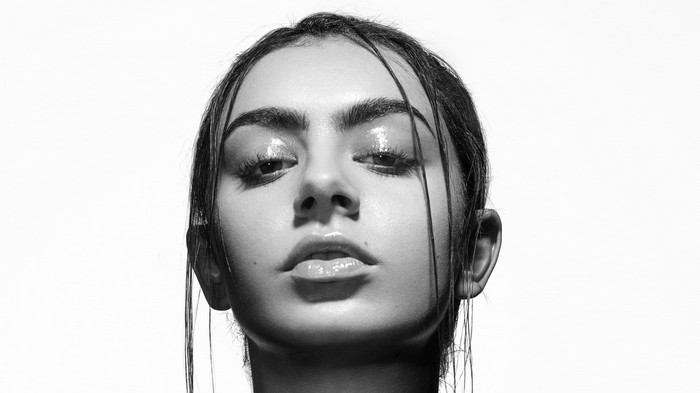 Charli XCX monochrome portrait