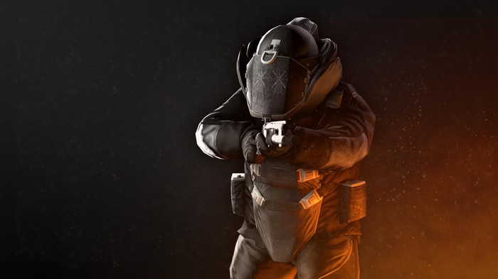 Payday 2 Juggernaut holding a pistol