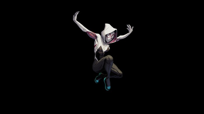 Gwen Stacy in Spider-Gwen costume