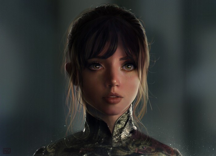 Digital Portrait of Ana de Armas with Soft Lighting