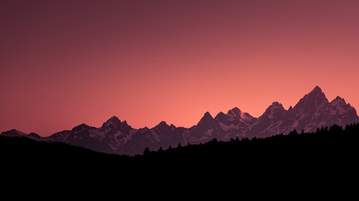 Mountains at sunset