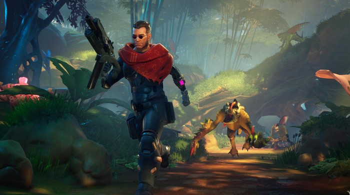 The Cycle game with man and creature