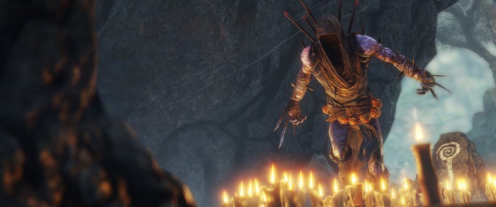 Shadow Warrior 2 character with candles