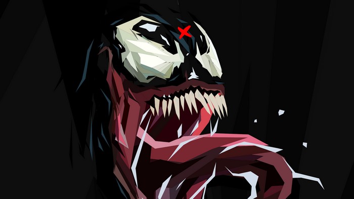 Venom with a red X on its head