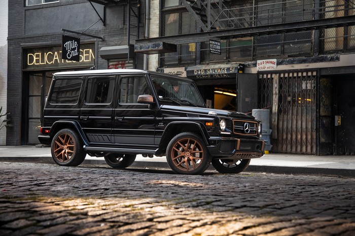 Black Mercedes G Class AMG with Copper Wheels