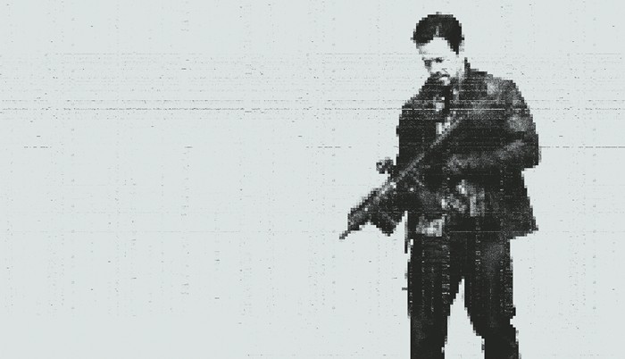 Mile 22 Mark Wahlberg with Rifle