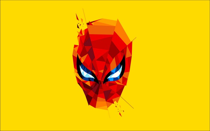 Spiderman Mask Digital Art 4K