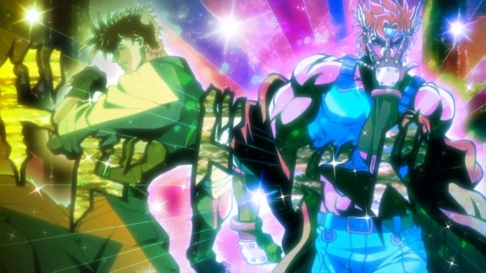 Joseph Joestar and Caesar Zeppeli from JoJo's Bizarre Adventure